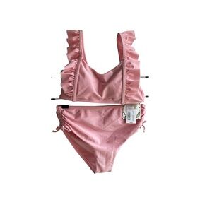 Chelsea & Violet Soft Pink Ruffle Bikini